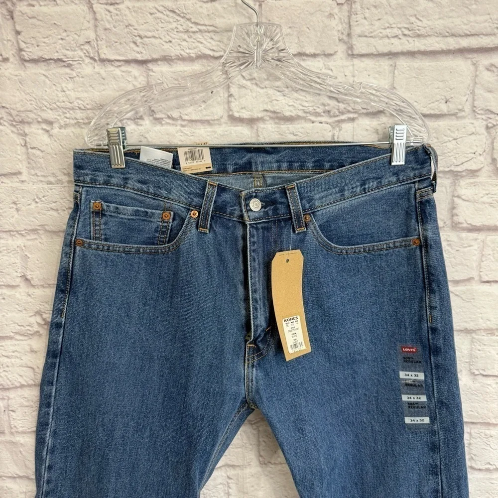 Levi’s 505 mens regular fit jeans nwt 34 x 32 straight leg 34x32